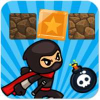 Super NINJA Bros run logo