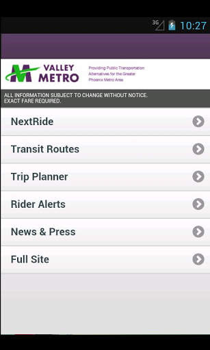 Valley Metro Mobile Launcher screenshot 1