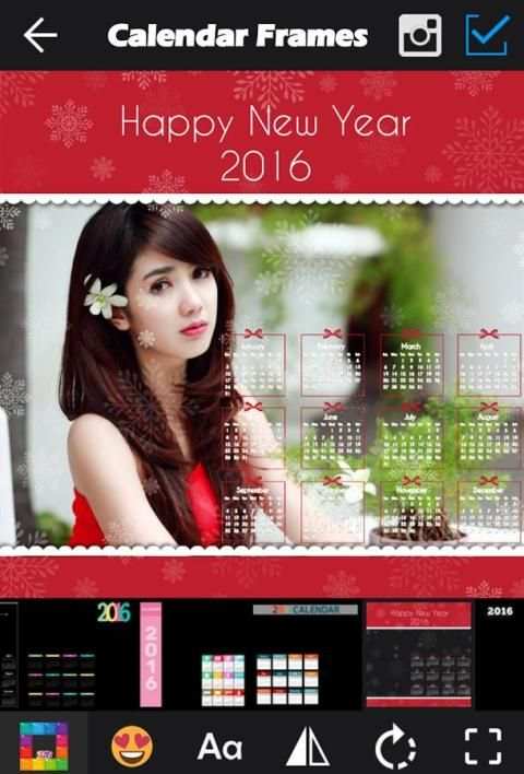 Calendar Frames 2016 3 تصوير الشاشة