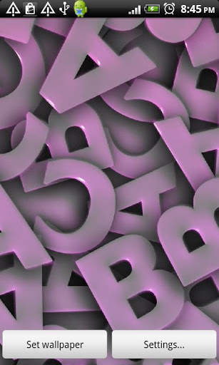 3D ABC Live Wallpaper Free скриншот 3