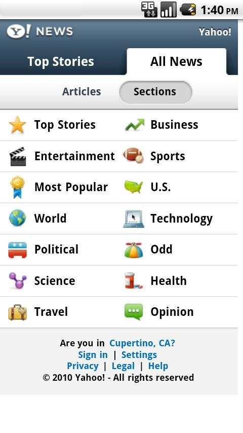 Yahoo! News screenshot 2