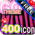 GO LAUNCHER Pink Zebra Theme icon