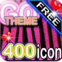 Pink Zebra Theme for GO Launcher EX 1.0