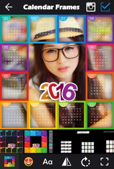 Calendar Frames 2016 6 تصوير الشاشة