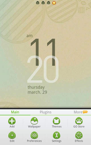 Leaster GOlauncherEX Theme screenshot 2