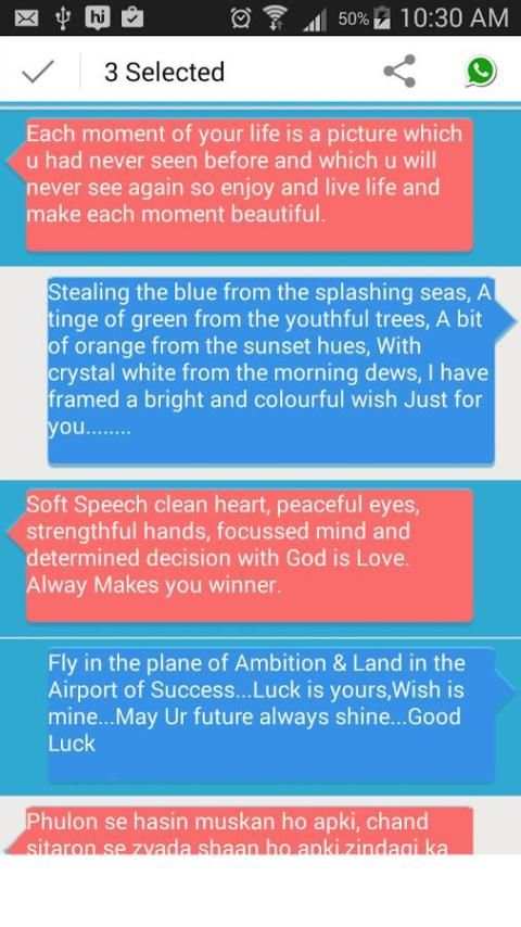 Messages for Whatsapp 2015 screenshot 3