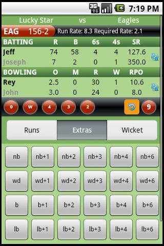 Cricket Scorer screenshot 1