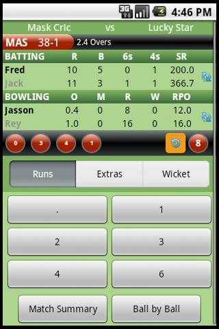 Cricket Scorer screenshot 2