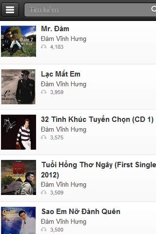 Music Zing MP3 - Dam Vinh Hung screenshot 2