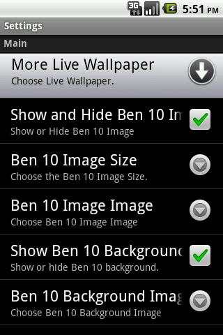Ben 10 Live Wallpaper screenshot 5