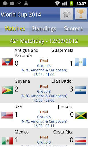 World Cup 2014 screenshot 1