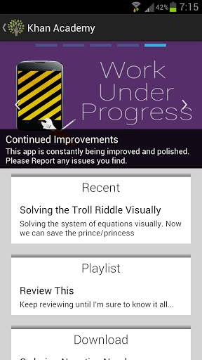 Khan Academy screenshot 1