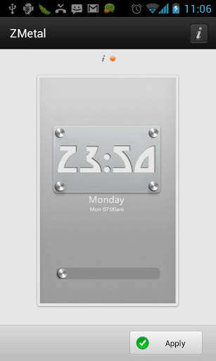ZMetal GOLockerTheme screenshot 5
