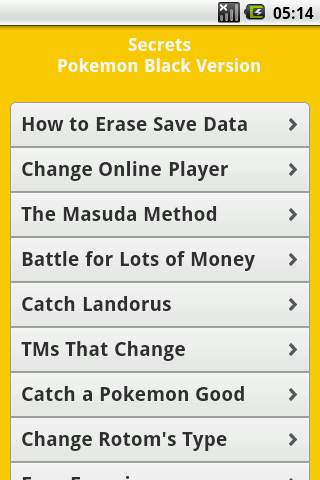 Pokemon All Series Cheats Free screenshot 4