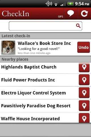 CheckIn Lite for Facebook screenshot 1