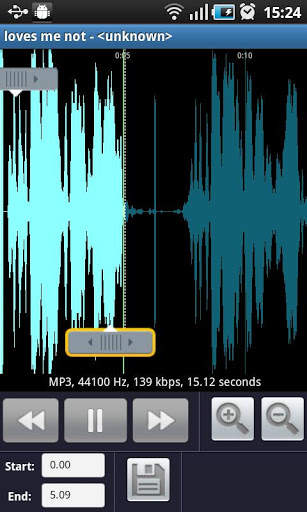 MP3 Ringtone Crop screenshot 1