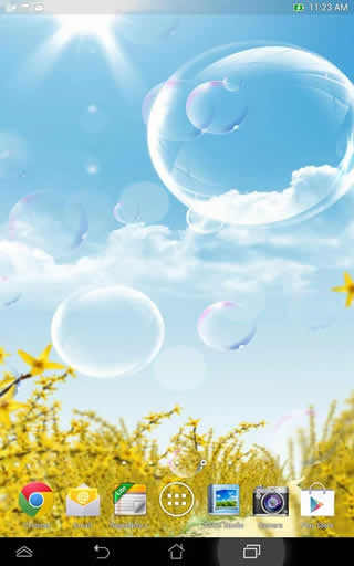 Bubbles Live Wallpaper स्क्रीनशॉट 2