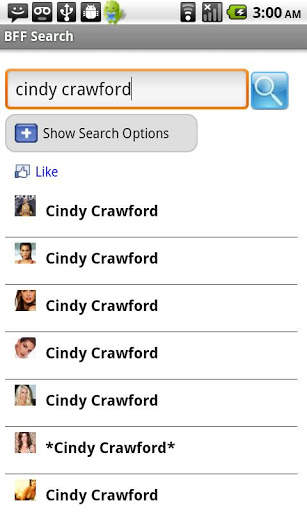 BFF Search for Facebook screenshot 5