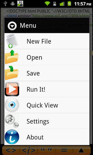 Android Web Editor Lite screenshot 2
