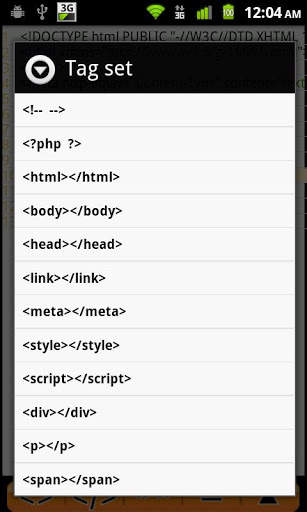 Android Web Editor Lite screenshot 5