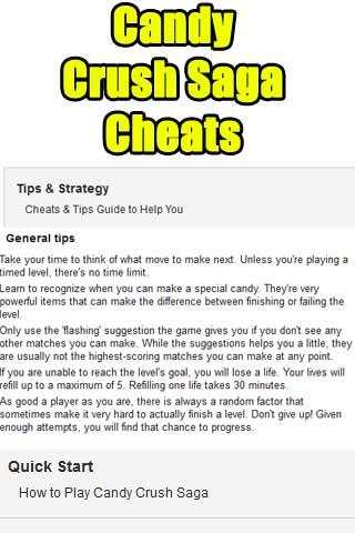 Candy Crush Saga Cheats screenshot 2