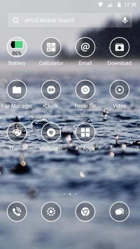 Simple theme for APUS 2 تصوير الشاشة