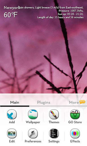 Whiteout GO LauncherEX Theme screenshot 2
