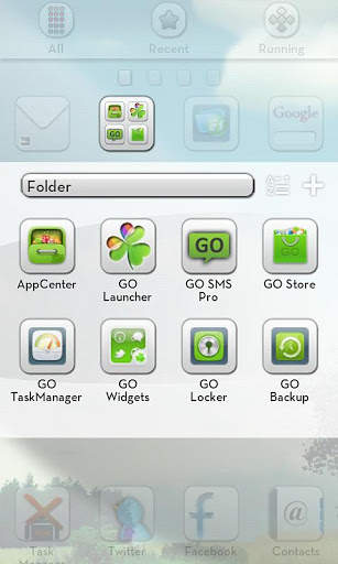 Whiteout GO LauncherEX Theme screenshot 5