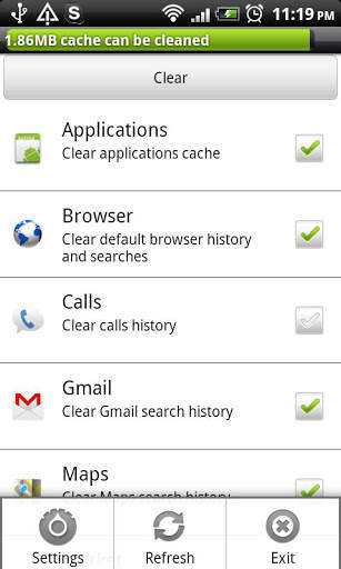 MindSoft Cache Cleaner FREE 1 تصوير الشاشة