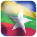 3D Myanmar Flag Live Wallpaper