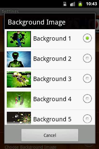 Ben 10 HD Live Wallpaper screenshot 3
