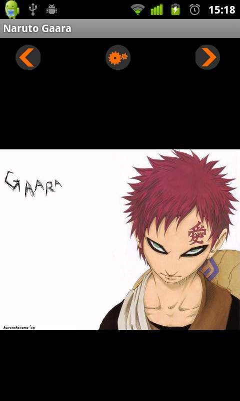 Noruto WallPapers Gaara screenshot 2
