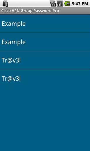 Cisco VPN Group Password LITE 3 تصوير الشاشة