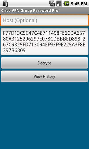 Cisco VPN Group Password LITE 1 تصوير الشاشة