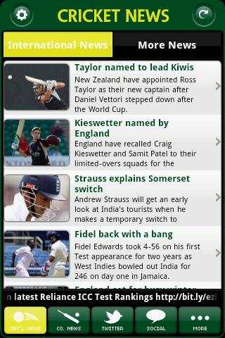 Cricket Total News screenshot 1