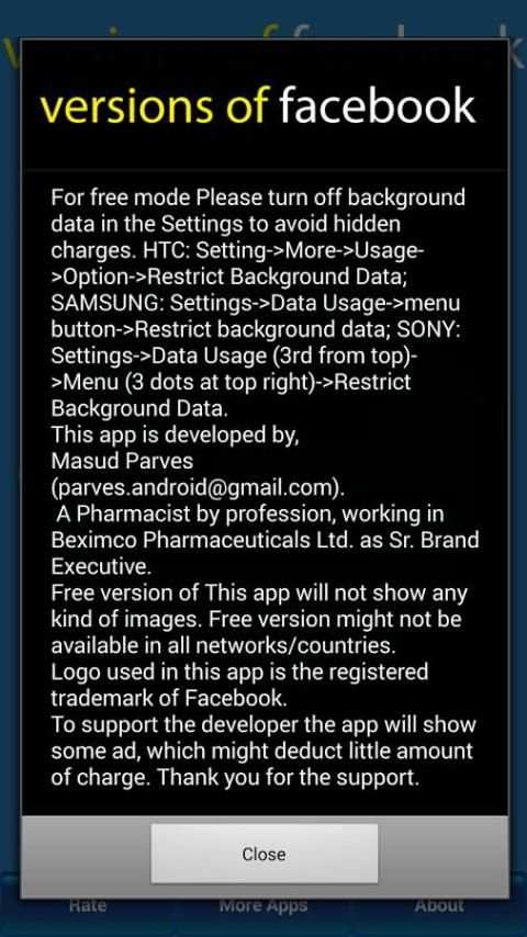 Versions of Facebook: 3 in 1 screenshot 8