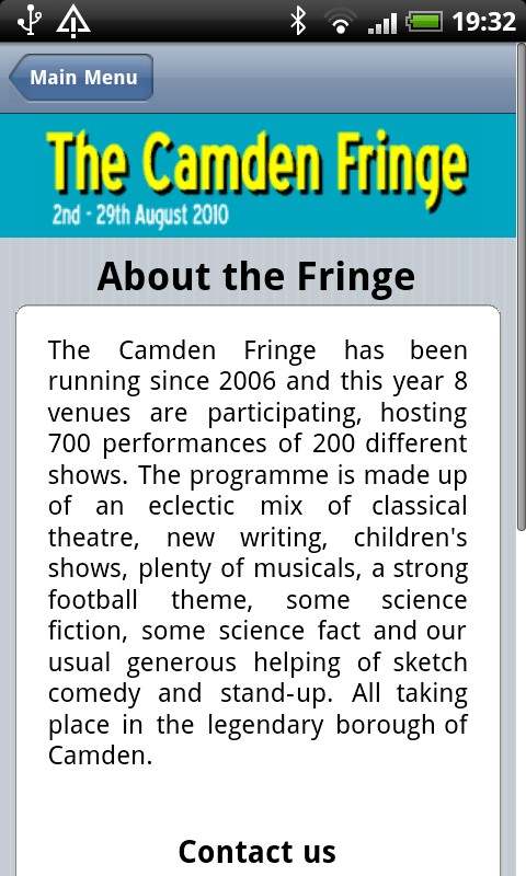 The Camden Fringe 2010 screenshot 2