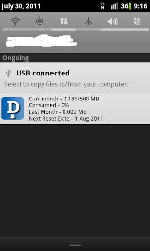 Download Limit Notification screenshot 2
