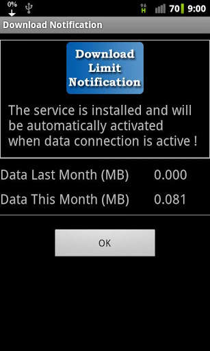 Download Limit Notification screenshot 4