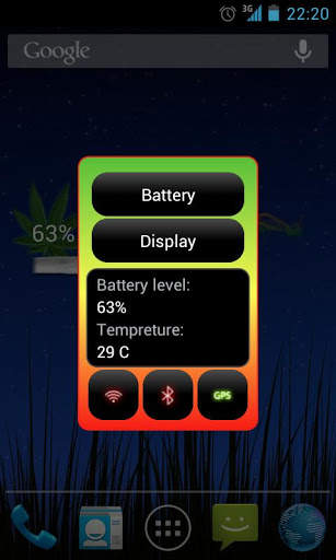 Weed Battery Widget HD screenshot 3