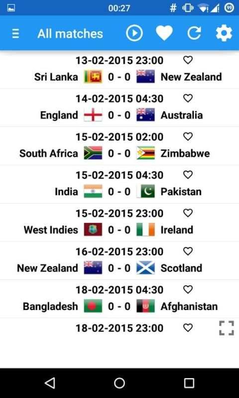 Cricket World Cup 2015 screenshot 3