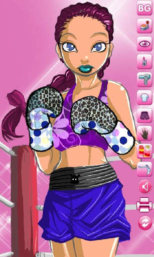 Boxing Girl Dressup Lite screenshot 2