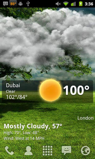SimpleSkin GOWeatherEX screenshot 4