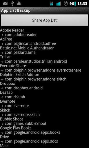 App List Backup screenshot 1