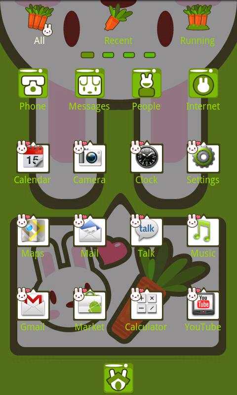 Rabbit G Theme GO Launcher EX screenshot 2