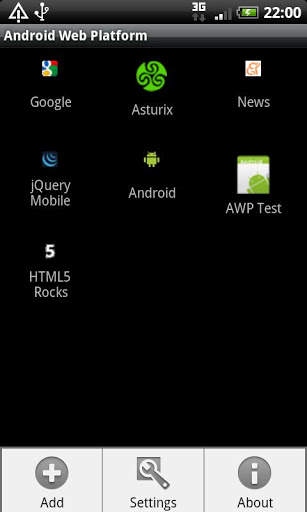 Android Web Platform screenshot 1