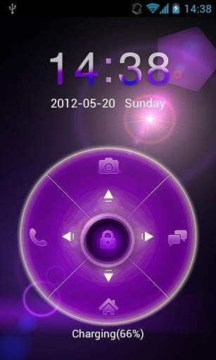 Go Locker+Theme Future Purple screenshot 1