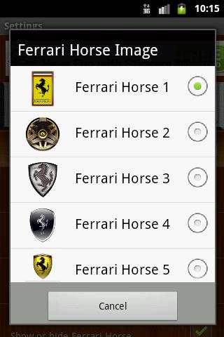 Ferrari Horse Live Wallpaper screenshot 3