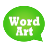 WordArt Chat Sticker W icon