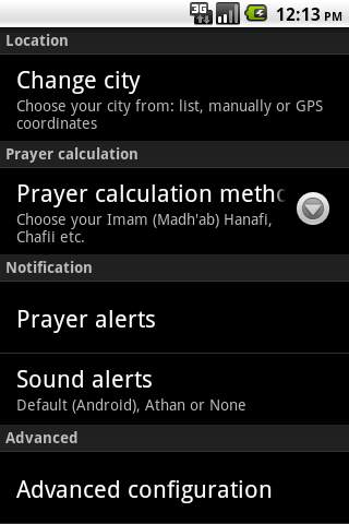 Muslim Salat Widget screenshot 2